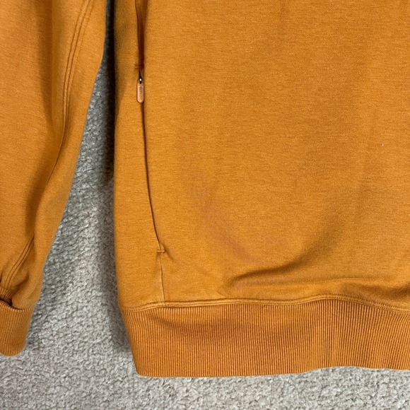 Athleta Triumph Sweatshirt Womens Size XXS 2XS Cattail Brown Crewneck Thumbholes - Picture 5 of 12